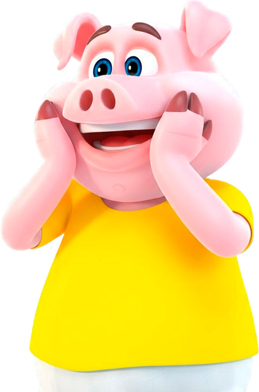 Porquinho surpreso
